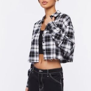 Forever 21 Cropped Button-Up